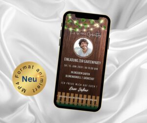 eCard BBQ Einladung rustikal