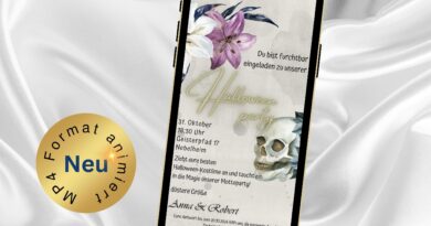 eCard Halloween Boho Flowers