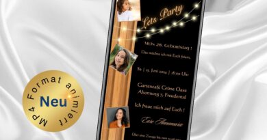 Digitale Geburtstagseinladung Lets Party