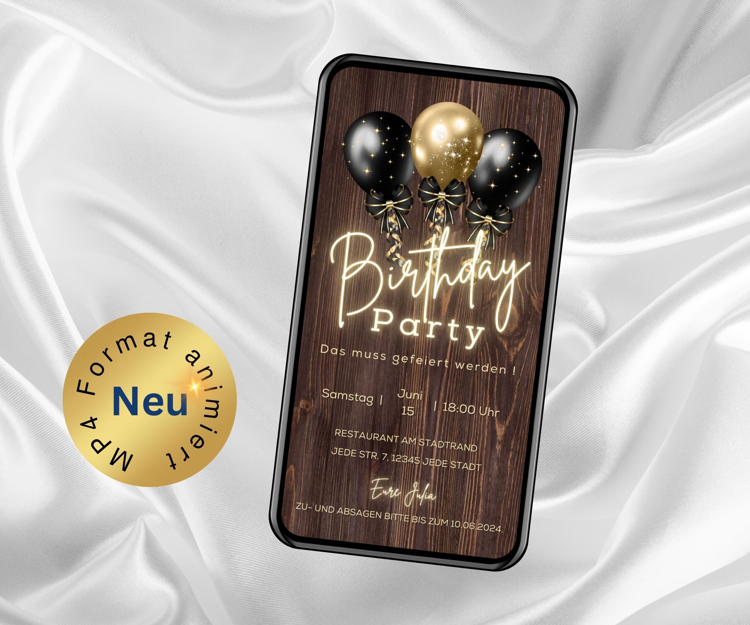 Einladung 1 Geburtstag Digital Kostenlos www.ecardino24.com