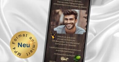 digitale Geburtstagseinladung Frühschoppen