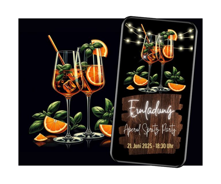 WhatsApp Partyeinladung Aperol Spritz