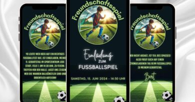 WhatsApp Einladung Kindergeburtstag Fussball