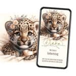 WhatsApp Einladung Kleiner Leopard