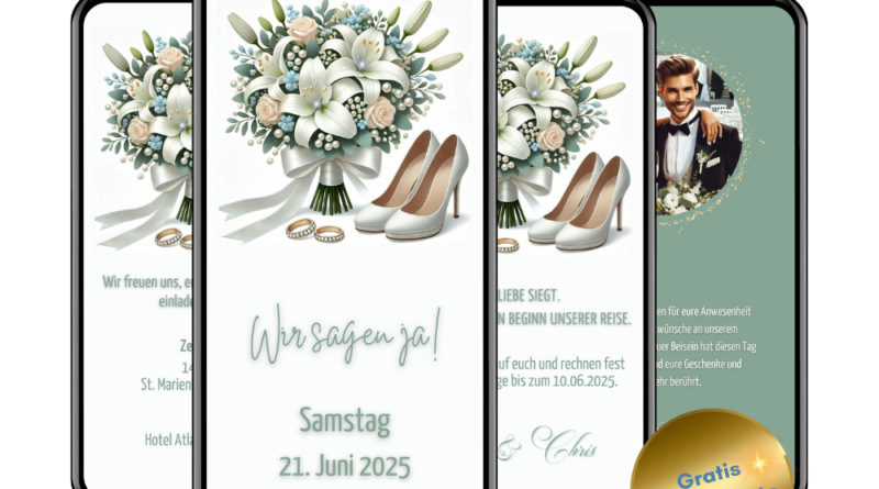 Hochzeitseinladung ausgefallen